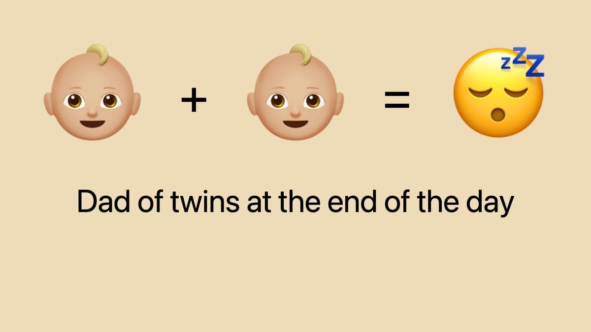 How does a dad of twins feel at the end of the day? See below 👇

Created with the new tool launched by @yagudaev 🎨

 