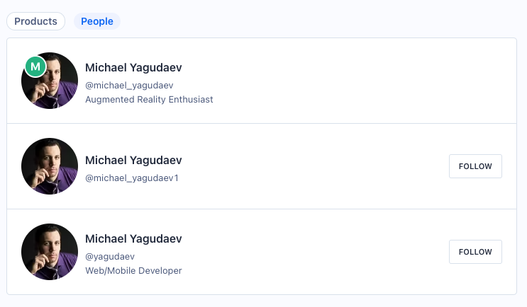 Confusing Multiple Producthunt Profiles